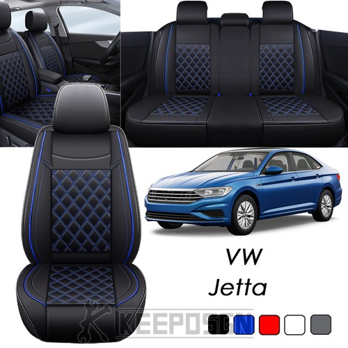 For Volkswagen Jetta Car Seat Covers Full Set Leather Front 5/2 Seat