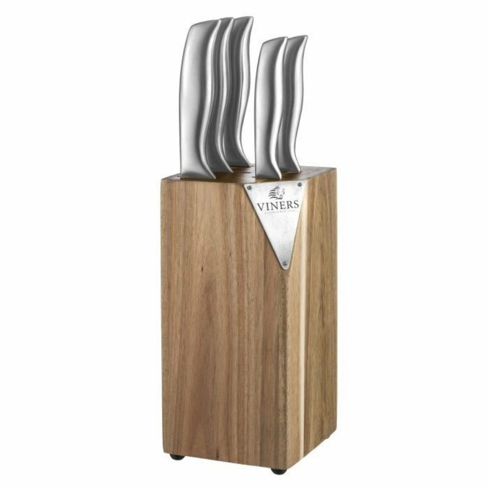 Viners 5-Piece Knife Block Set Acacia