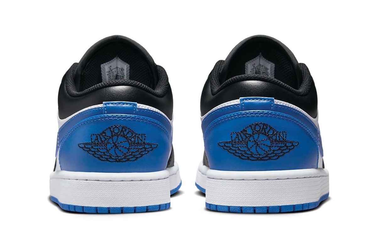 Nike Air Jordan One Low Royal Toe Sneakers Blue Swoosh Retro