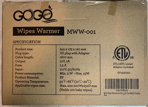 gogo wipe warmer