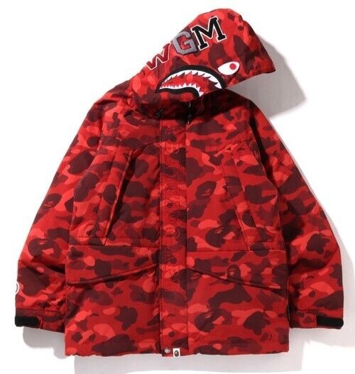 A Bathing Ape BAPE Color Camo Shark Snowboard Down Jacket A Bathing Ape BAPE Color Camo Shark Snowboard Down Jacket