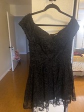 Fashion nova Britney rose black dress size large