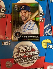 Chas McCormick 2022 Topps Chrome Platinum GOLD REFRACTOR RC Auto /50 Rookie