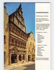 Postcard Baumeisterhaus Rothenburg ob der Tauber Germany