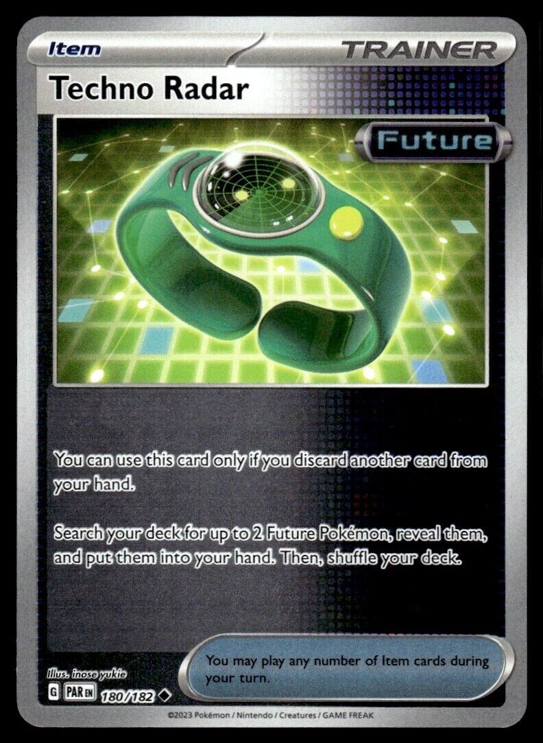 Pokemon - Techno Radar - 180/182 - Reverse Holo - Paradox Rift -NM/M