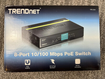 TRENDnet TPE-S44 8-port (4 10/100, 4 PoE) PoE Switch