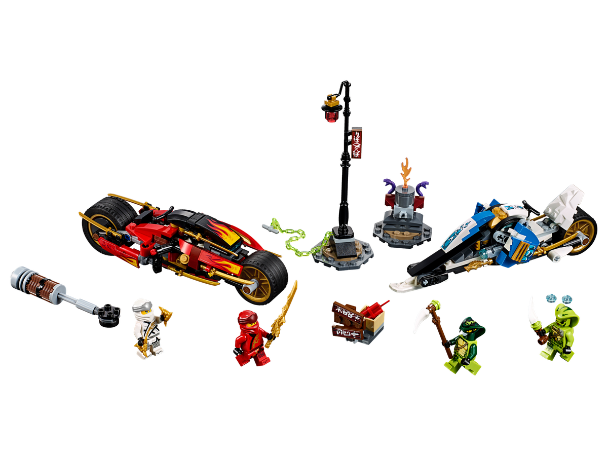 LEGO NINJAGO: Kais Feuer-Bike & Zanes Schneemobil (70667) for sale