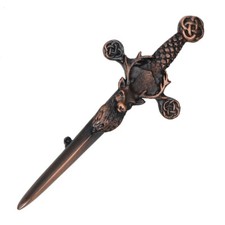 Stag's Head Bronze Kilt Pin - Made in Scotland
