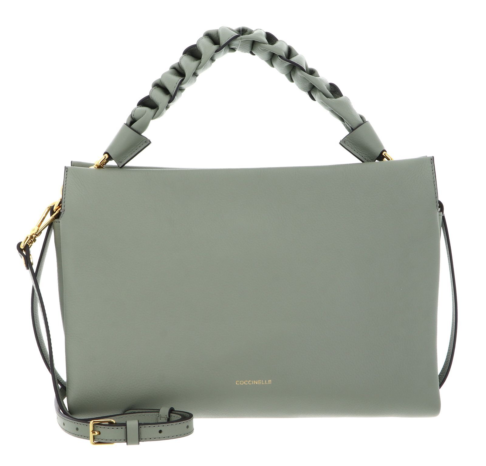 COCCINELLE Boheme Grana Double Hand Bag Greenery / Rosette