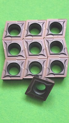 10 x CCMT 09T304 TiN Hochwertige Wendeschneidplatten für ALU, Stahl, VA!!