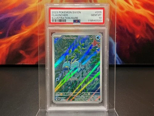 2023 POKEMON SVI SCARLET & VIOLET CLAUNCHER #205 ILLUSTRATION RARE PSA 10 🐦‍🔥