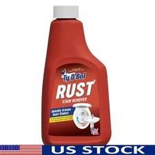 Rust Stain Remover Liquid Sinks & Toilets No Scrub Fast Acting Fume Free 16fl oz