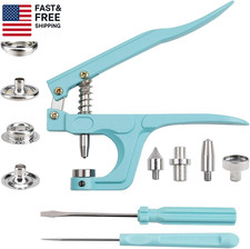 Snap Fasteners Kit, 20Sets 15Mm Stainless Steel Snaps with Pliers, Heavy Duty Bu