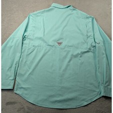 Chemise Columbia PFG Performance Fishing Gear - Homme - Medium - Vert Menthe - NEUF