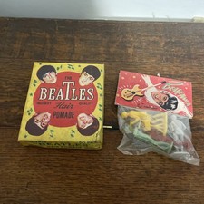 Vintage Beatles Hair Pomade X 50 In Original Box With Sealed Pack Beatle Figures