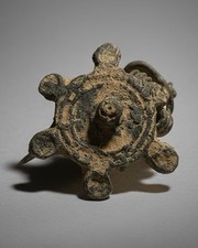 Ancient Roman Plate Brooch With Original Pin & Spring - Europe, c.100-200AD
