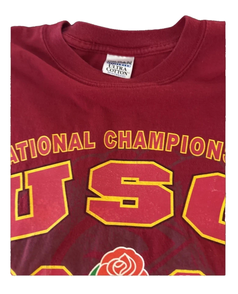 Men’s USC Trojans T-shirt XL long sleeve 2006 national championship Rose Bowl - Image 4 of 4