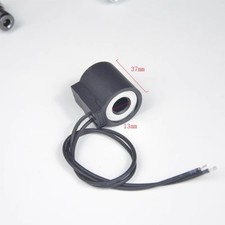 Threaded insert solenoid valve with wire coil hole 13mm height 37mm DC12V/24V