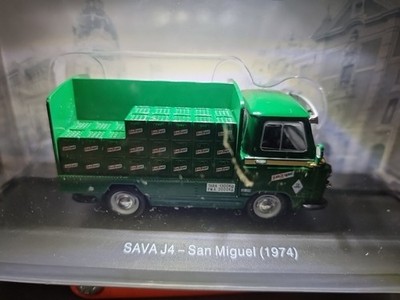 SAVA J4  San Miguel  1974   1:43   Diecast   Lieferwagen   grün   selten! 814