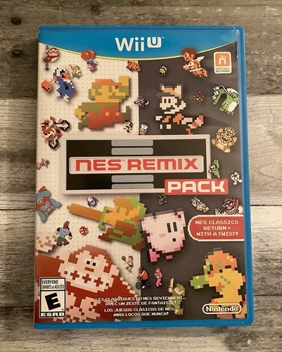 Nintendo Wii U NES Remix Pack Video Game Complete In Box ~ Tested And Working