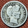 1904 Barber Dime 10C Silver Coin VG/F 90% Silver Nice Coin Philadelphia Barber