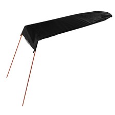 (Black)Kayak Sun Shade Canopy Waterproof Oxford Fabric Foldable Easy To Ins BL