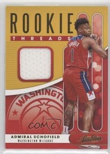 2019-20 Panini Absolute Memorabilia Rookie Threads Level 1 Admiral Schofield 9rc