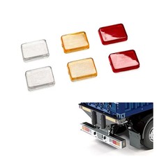 3Pairs Plastic Taillight Shell for DIY TAMIYA 1/14 RC Tractor Truck Semi Trailer