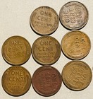 US Coins  1938-P Lincoln Cent (8 Coins) Circulated — photo 2