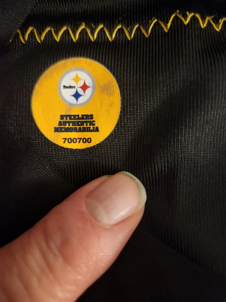 Camiseta Bryant Mcfadden Juego Usada Casa Steelers Autenticación Foto 3 de 3