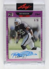 2023 Leaf Pro Set Pure 1989 Magenta Spectrum 6/20 Rod Woodson Auto HOF 0f55