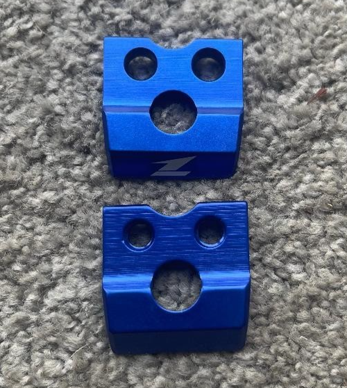 KX KXF RM RMZ KLX DRZ ZETA FRONT BRAKE HOSE HOLDER CLAMP  BLUE * SEE LIST BELOW