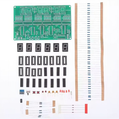 6 Ziffern Uhr Löten Kit für Heimwerker Lernende praktische Elektronik Montage