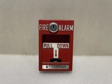 Cerberus Pyrotronic RMS-1T Fire Alarm Pull Station - Rare Rebrand
