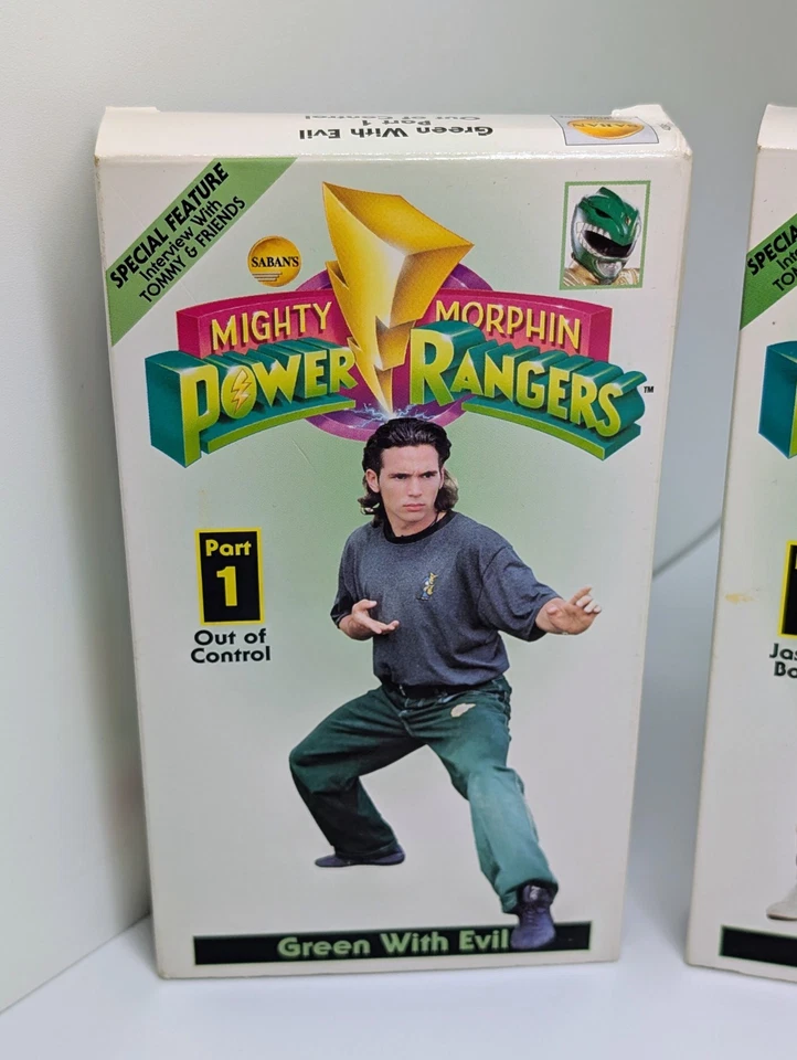 Mighty Morphin Power Rangers: Green With Evil Complete Series 1-5 VHS *TESTED* - Image 2 of 4