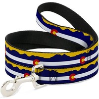 Dog Leash Colorado Flag/Mountain Silhouette Yellow (Us Import)