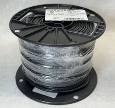 NEW Southwire 11587301 THHN Building Wire Solid Cu, 12 AWG, Black, 500 ft.