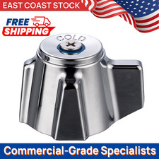 Blue Cold Side Faucet Knob Handle - Replacement for Commercial Sink