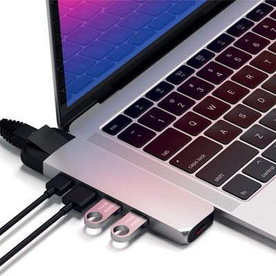 Type-C Pro Hub Adapter with Ethernet - 4K HDMI USB-C PD USB 3.0