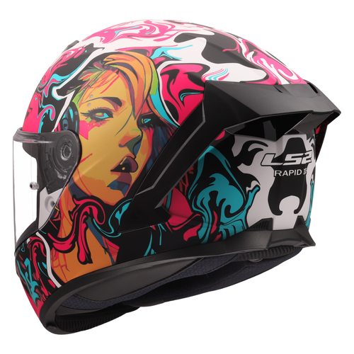 LS2 FF820 RAPID III (FF353) FULL FACE MOTORBIKE HELMET LYCANT ZOMBIE FLOW KAIJU - Picture 131 of 138
