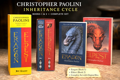 Christopher Paolini Eragon Eldest Inheritance Books 1 & 2 Box Set Knopf Fantasy