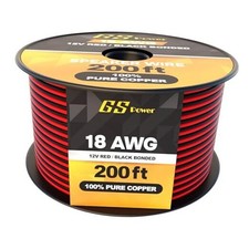 18 Gauge Wire 200ft Oxygen Free, OFC Pure Copper Electrical 12v 200 ft 18 AWG