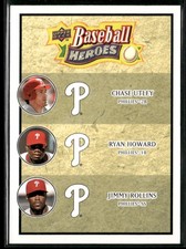 Chase Utley / Ryan Howard / Jimmy Rollins 2008 Upper Deck Baseball Heroes #191
