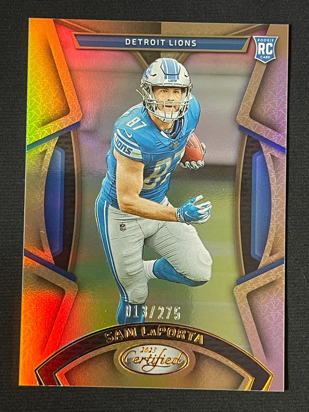 2023 Panini Certified Rookies Mirror Bronze #138 Sam LaPorta /275 Lions YT92
