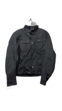 Matchless Black Biker Motorcycle Padded Waxed Cotton Jacket size M Mens Riding