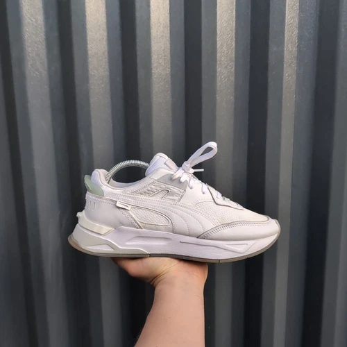 *RARO* UK 7.5 Scarpe da ginnastica uomo Puma Mirage Sport bianco a contrasto 383560 01