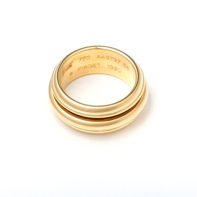 PIAGET POSSESSION RING GELBGOLD 750/18KT VINTAGE 1990 FULL SET BOX 54