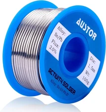 AUSTOR 63-37 Tin Lead Rosin Core Solder Wire for Electrical 1.5mm 100g 