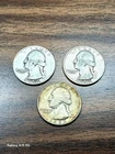 LOT OF 3 WASHINGTON SILVER QUARTERS ~All are dated 1953 ~ CIRCULATED