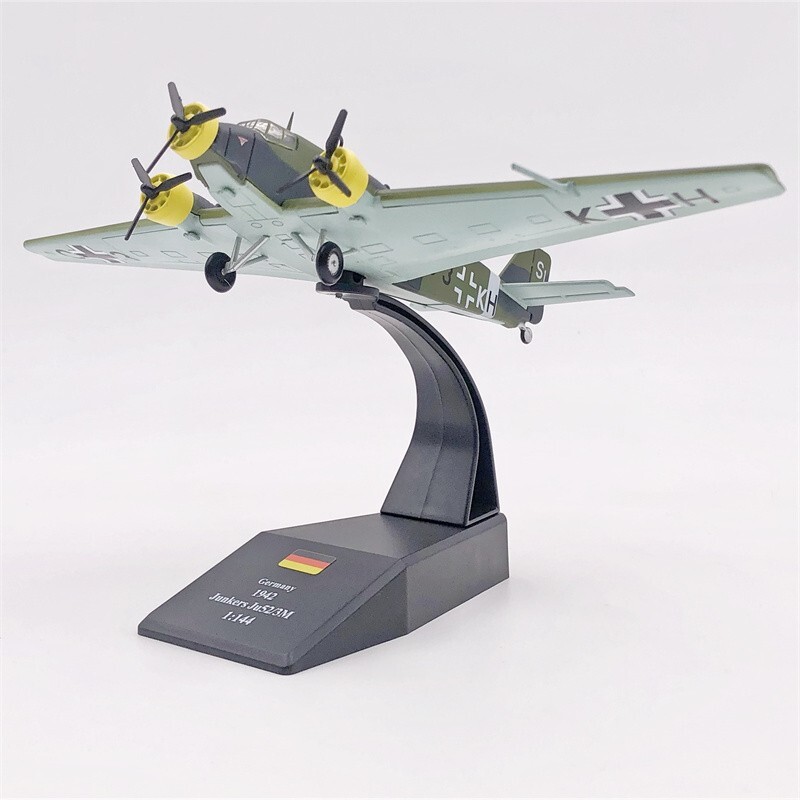 1:144 Alloy Diecast Military Model World War II Junkers Ju-52